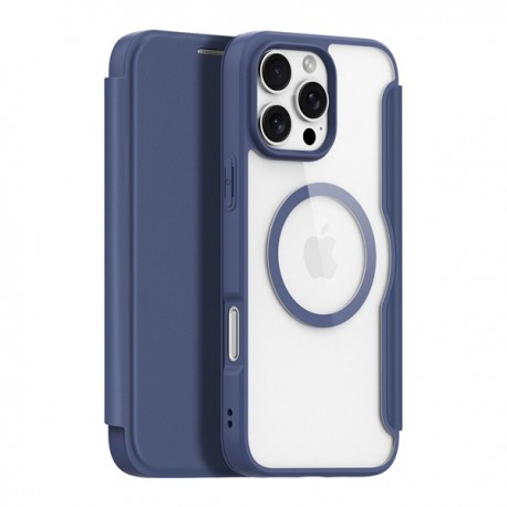 Flipové pouzdro Dux Ducis Skin X Pro pro iPhone 16 Pro modré