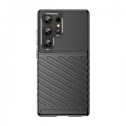 Silikonové pouzdro Thunder Case pro Samsung Galaxy S25 Ultra černé
