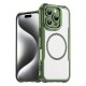 Leading Series MagSafe silikonové pouzdro pro iPhone 16 Pro Max zelené