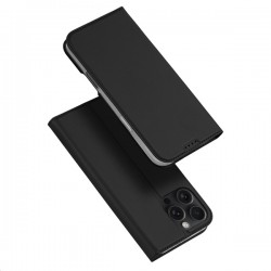 Flipové pouzdro Dux Ducis Skin Premium pro iPhone 16 Pro Max černé