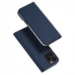 Flipové pouzdro Dux Ducis Skin Premium pro iPhone 16 Pro Max modré