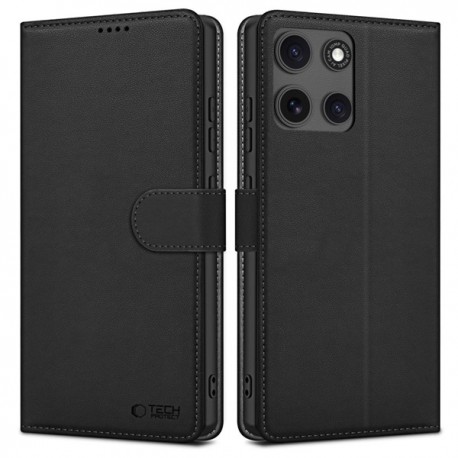 Kožená peněženka Tech-Protect pro Motorola Moto G15 / G15 Power černá