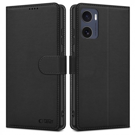 Kožená peněženka Tech-Protect pro Motorola Moto G05 / Moto E15 černá