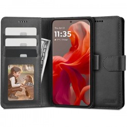 Kožená peněženka Tech-Protect pro Motorola Moto G85 5G černá