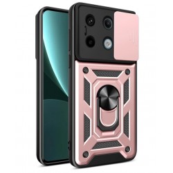Outdoorové armor odolné pouzdro pro Xiaomi Redmi Note 13 Pro 4G růžové