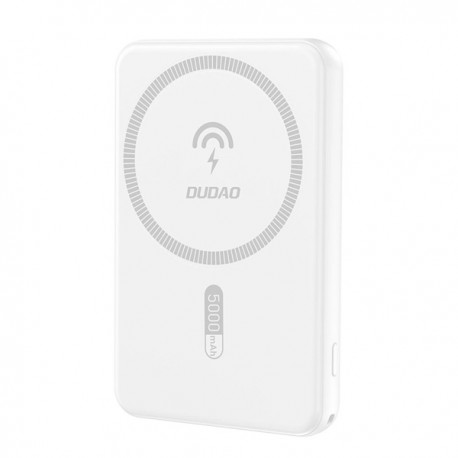 Powerbanka Dudao K14S MagSafe + USB+C 20W 5000mAh bílá