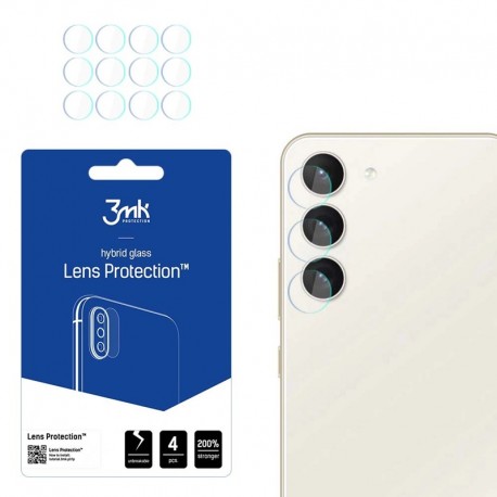4x Hybrid Glass 3mk Lens sklo na kameru pro Samsung Galaxy S23+