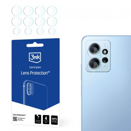 4x Hybrid Glass 3mk Lens sklo na kameru pro Xiaomi Redmi 12