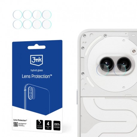 4x Hybrid Glass 3mk Lens sklo na kameru pro Nothing Phone 2a