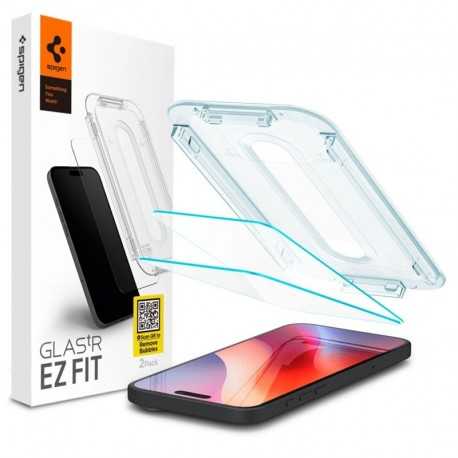 2x tvrzené sklo 9H Spigen Glas.tR EZ FIT pro iPhone 16 Pro Max / 17 Pro Max