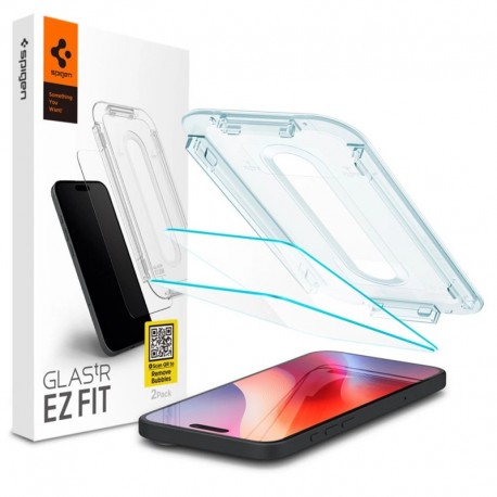 2x tvrzené sklo 9H Spigen Glas.tR EZ FIT pro iPhone 16 Pro Max