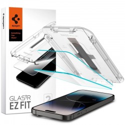 2x tvrzené sklo 9H Spigen Glas.tR EZ FIT pro iPhone 15 Pro Max