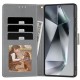 Kožená peněženka Tech-Protect pro Poco X7 5G motiv květiny
