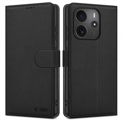 Kožená peněženka Tech-Protect pro Xiaomi Redmi Note 14 5G černá