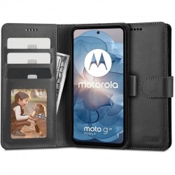 Kožená peněženka Tech-Protect pro Motorola Moto G24 / G24 Power černá