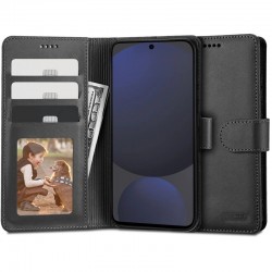 Kožená peněženka Tech-Protect pro Samsung Galaxy S24 FE černá