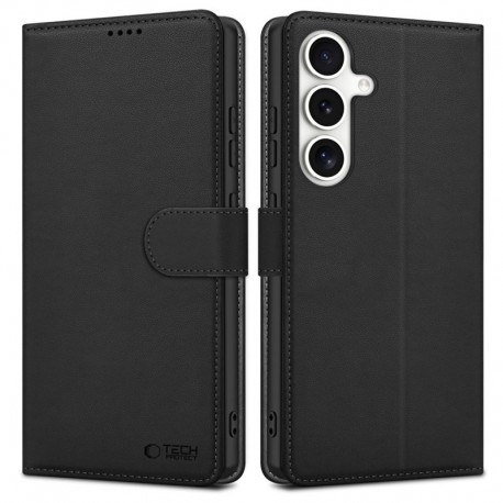 Kožená peněženka Tech-Protect pro Samsung Galaxy S25+ černá