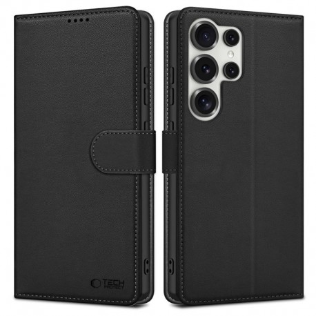 Kožená peněženka Tech-Protect pro Samsung Galaxy S25 Ultra černá