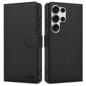 Kožená peněženka Tech-Protect pro Samsung Galaxy S25 Ultra černá