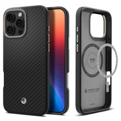 Spigen Enzo Aramid MagSafe kryt iPhone 16 Pro Max matně černý