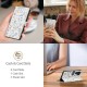 Kožená peněženka Tech-Protect pro Apple iPhone 16e motiv květiny
