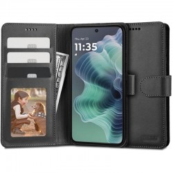 Kožená peněženka Tech-Protect pro Motorola Moto G54 Power Edition 5G černá