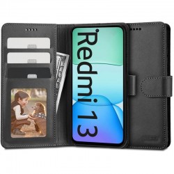 Kožená peněženka Tech-Protect pro Xiaomi Redmi 13 černá