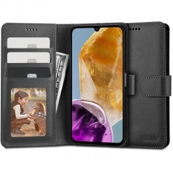 Kožená peněženka Tech-Protect pro Samsung Galaxy M15 5G černá