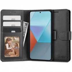 Kožená peněženka Tech-Protect pro Xiaomi Redmi Note 13 4G černá