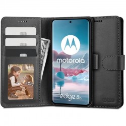 Kožená peněženka Tech-Protect pro Motorola Edge 40 Neo černá