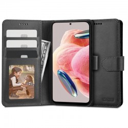 Kožená peněženka Tech-Protect pro Xiaomi Redmi Note 12 černá