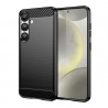 Silikonové pouzdro Carbon Case pro Samsung Galaxy S25 Edge černé