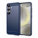 Silikonové pouzdro Carbon Case pro Samsung Galaxy S25 Edge modré