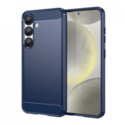 Silikonové pouzdro Carbon Case pro Samsung Galaxy S25 Edge modré