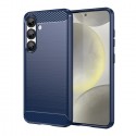 Silikonové pouzdro Carbon Case pro Samsung Galaxy S25 Edge modré