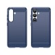 Silikonové pouzdro Carbon Case pro Samsung Galaxy S25 Edge modré