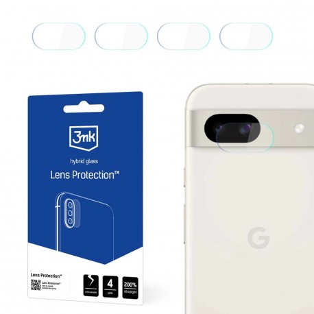 4x tvrzené sklo na kameru 3mk Lens Glass pro Google Pixel 8a