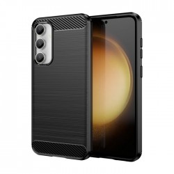 Silikonové pouzdro Carbon Case pro Samsung Galaxy S23 FE černé