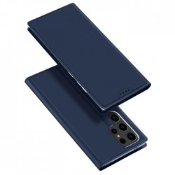 Flipové pouzdro Dux Ducis Skin Premium pro Samsung Galaxy S24 Ultra modré