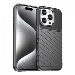 Silikonové pouzdro Thunder Case pro Apple iPhone 16e černé