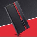 Kožená peněženka pouzdro pro Infinix Note 30 Pro černé