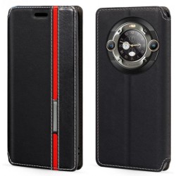 Kožená peněženka pouzdro pro Blackview BL9000 černé