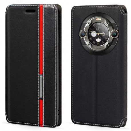 Kožená peněženka pouzdro pro Blackview BL9000 černé