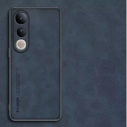 Kožený silikonový kryt pro Vivo V50 Lite modrý