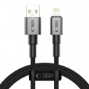 Datový kabel Tech-Protect UltraBoost DNA USB-A/Lightning 15W/2.4A 1m šedý