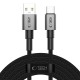 Datový kabel Tech-Protect UltraBoost DNA USB-A / USB-C 15W / 3A 300 cm šedý