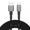 Datový kabel Tech-Protect UltraBoost DNA USB-A/USB-C 15W/3A 3m šedý