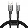 Datový kabel Tech-Protect UltraBoost DNA USB-A/USB-C 15W/3A 1m šedý