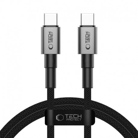 Datový kabel Tech-Protect UltraBoost DNA USB-C PD60W / 3A 100 cm šedý