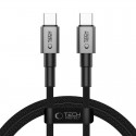 Datový kabel Tech-Protect UltraBoost DNA USB-C PD60W/3A 1m šedý